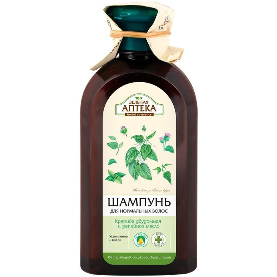 Шампунь для волос Зеленая Аптека &quotКрапива двудомная и репейное масло&quot 350 мл |