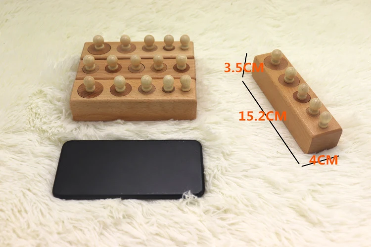

Montessori Educational Baby Wooden Toys Colorful Socket Cylinder Block Set For Children Educational Preschool Early Learning Toy