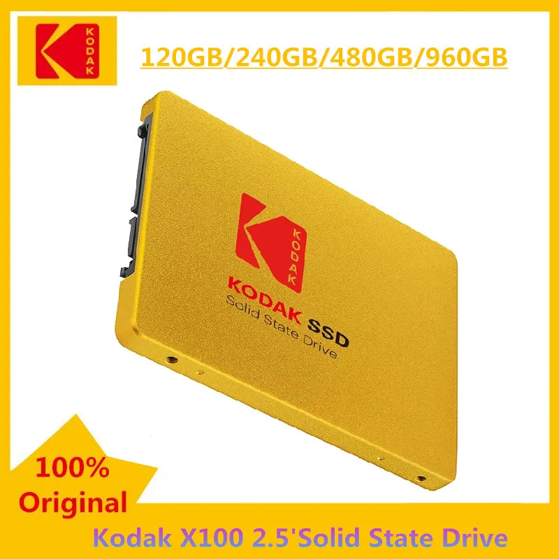 

Original Kodak X100 2.5' SSD 960GB 480GB 240GB 120GB Internal Hard Disk Sata3 Solid State Drive Metal Hard Disk For laptops PC