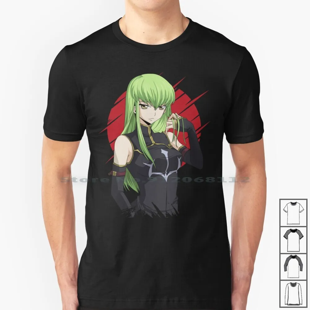 Код Geass C.c. Футболка 100% хлопок код аниме Cc Firebird Gto японский Lelouch Lamperouge Vi Британия