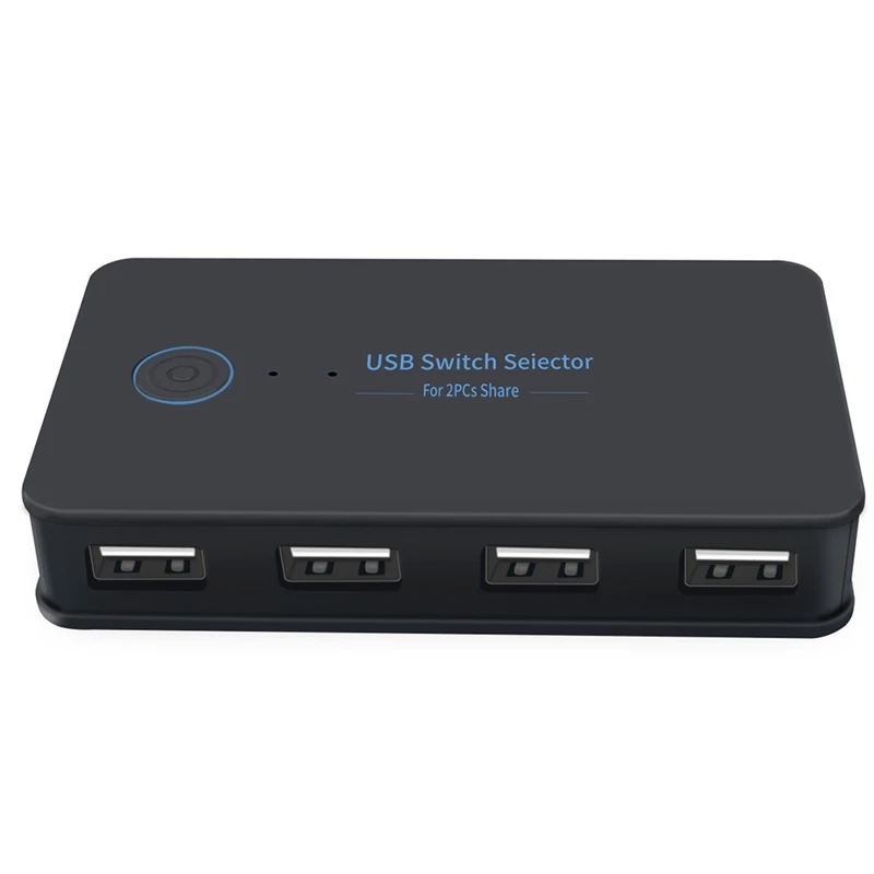 

2 in 4 Out Switch Selector 2 Port Pcs Sharing 4 Devices USB2.0 for Keyboard Mouse Scanner Printer Hub Multifunctional