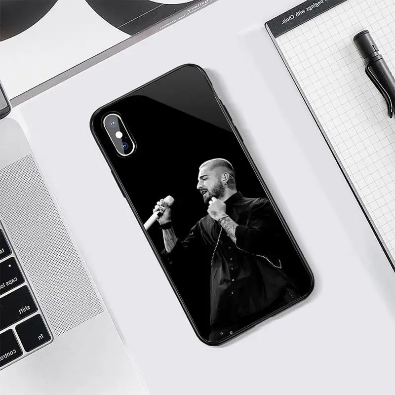 

Maluma Colombian male hip-hop singer Phone Case Tempered glass For iphone 5C 6 6S 7 8 plus X XS XR 11 PRO MAX