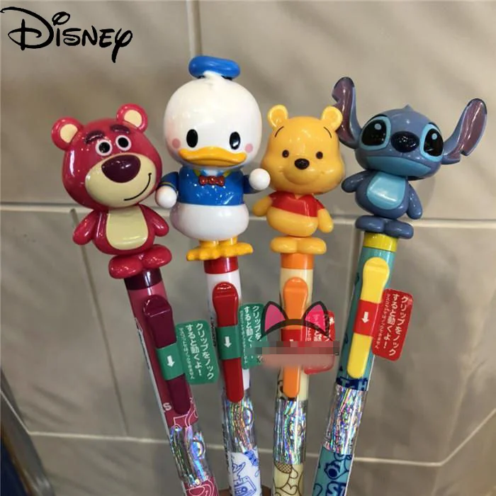 

Disney Donald Duck Strawberry Pooh Stitch Twisting Pen Cartoon Cute Pen Ballpoint Pen