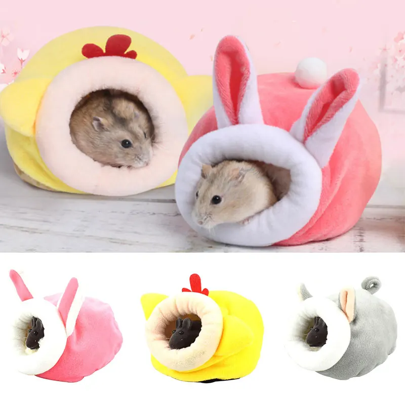 

Hamster House Guinea Pig Hamster Cotton House Pet Bed House Small Animal Nest Winter Warm For Rodent Guinea Pig Rat Hedgehog