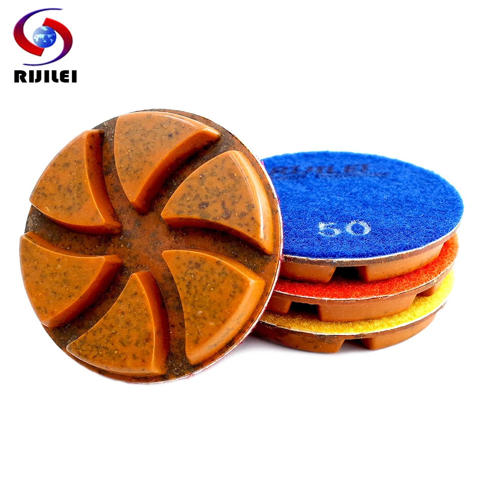 4 шт. гибридные медные шлифовальные диски для гранита мрамора|Полировальные