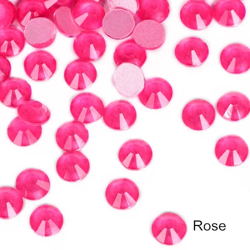 Rose Фосфоресцирующие блестящие стразы без горячей фиксации неоновые стразы фосфоресцирующие электрические блестящие камни украшения для дизайна ногтей B3849 - Цвет: Rose