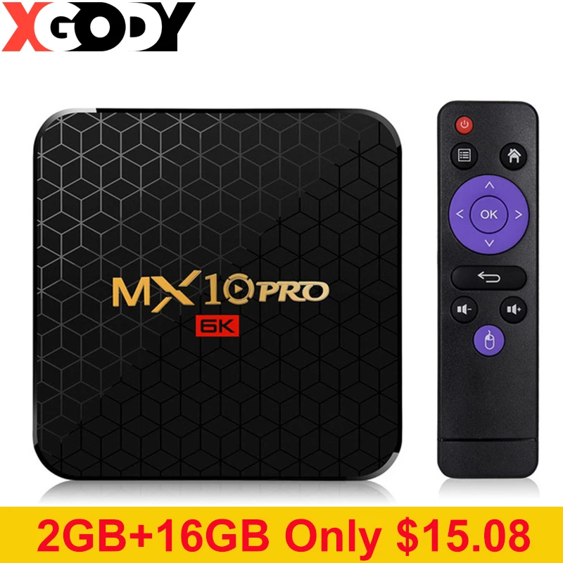 ТВ приставка XGODY 6K Android 9 0 Pro Allwinner H6 4 ядра + 32/64 ГБ HD медиаплеер 2 ГГц Wi Fi умная