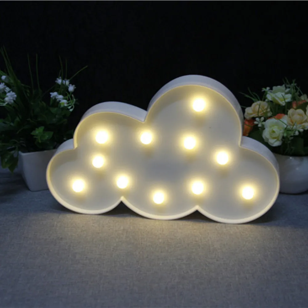 Светодиодная гирлянда с белым облаком сказочные ночные огни для детей детская