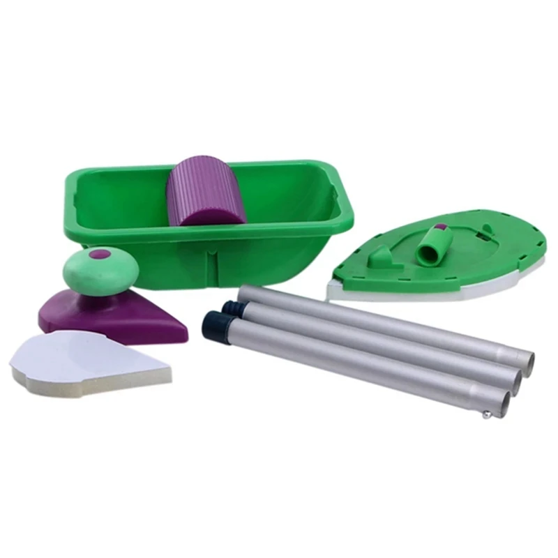 

Paint Roller Tray Sponge Pads Kits Household Painting Brush Wall Decorative Hand Tools Home Room Diy Hand Tool Set