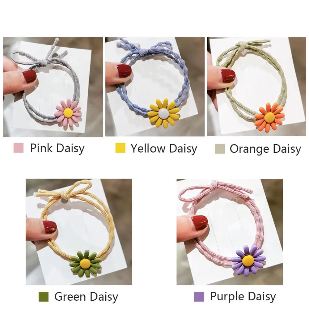 5 шт. свежие головные уборы для девочек эластичная резинка конфетных цветов бант