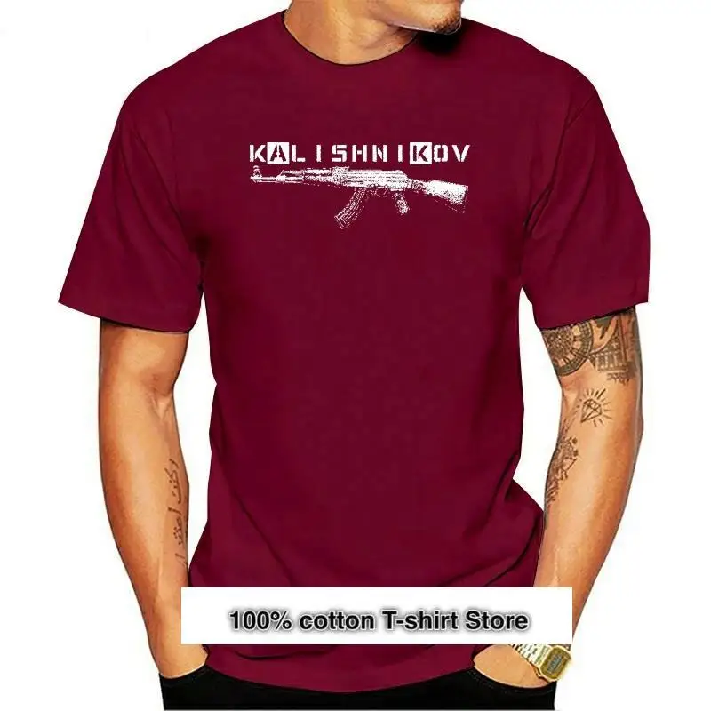 

Camiseta negra de manga corta a la moda, camisa Kalashnikov Ak 47, remera 2020 de algodón de la URSS rusa Ak74 Akm 7,62X39, 100%