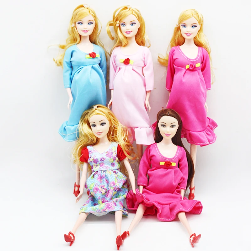 Игрушки для всей семьи куклы на 3 человека костюмы 1 мамы/ребенка/1 ребенка каретка