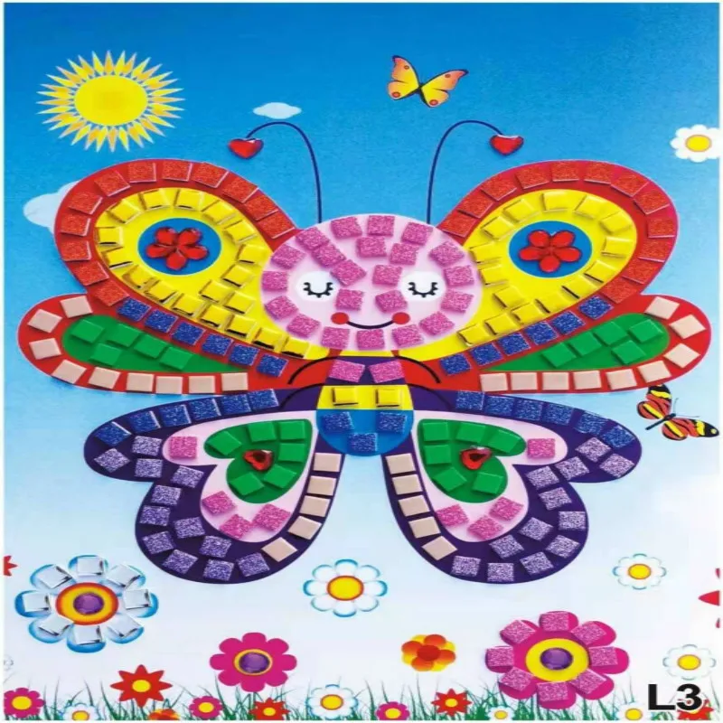 3D Детский пазл из ЭВА DIY пенная мозаика хрустальные наклейки художественные