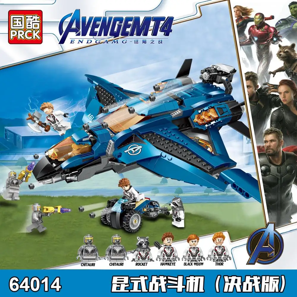 858 шт. Союз Мстителей супер военный корабль Legoings Строительные блоки Набор игрушек