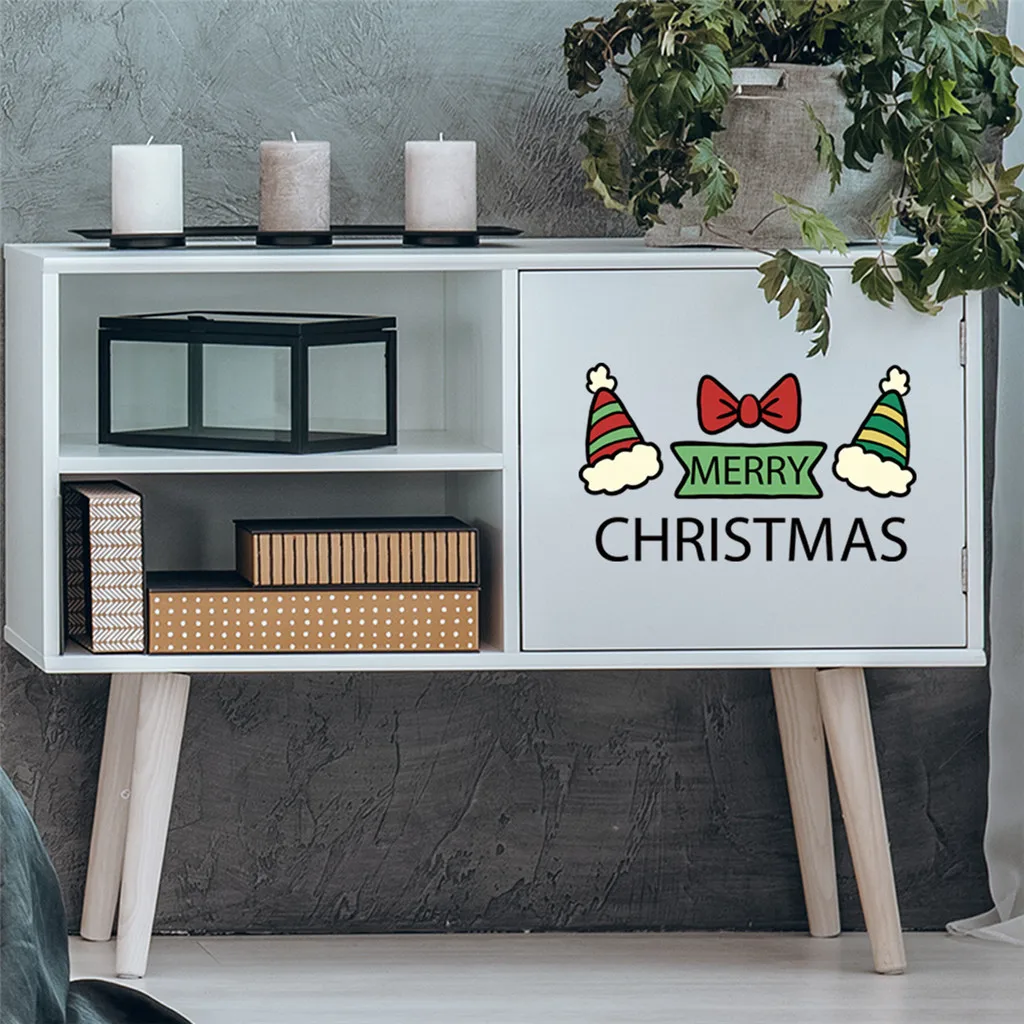 Рождественские креативные настенные наклейки для мобильного телефона с