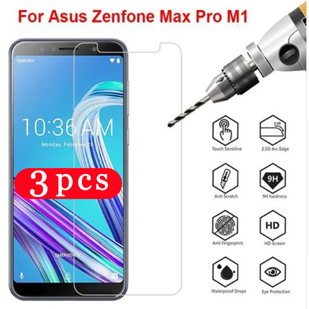Закаленное стекло для Asus Zenfone Max Pro M1 ZB601KL ZB602KL M2 ZB631KL 3 шт. | Мобильные телефоны и
