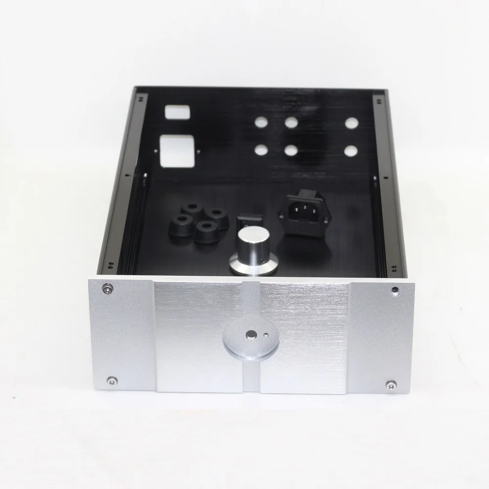 W220 H90 D311 Проходной предусилитель корпус для наушников из анодированного алюминия