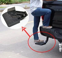 Car Foldable Rear Ladder Tailgate Pedal Step For Toyota Tundra 2007-2021  Rear Door  Climb Ladder Accessories