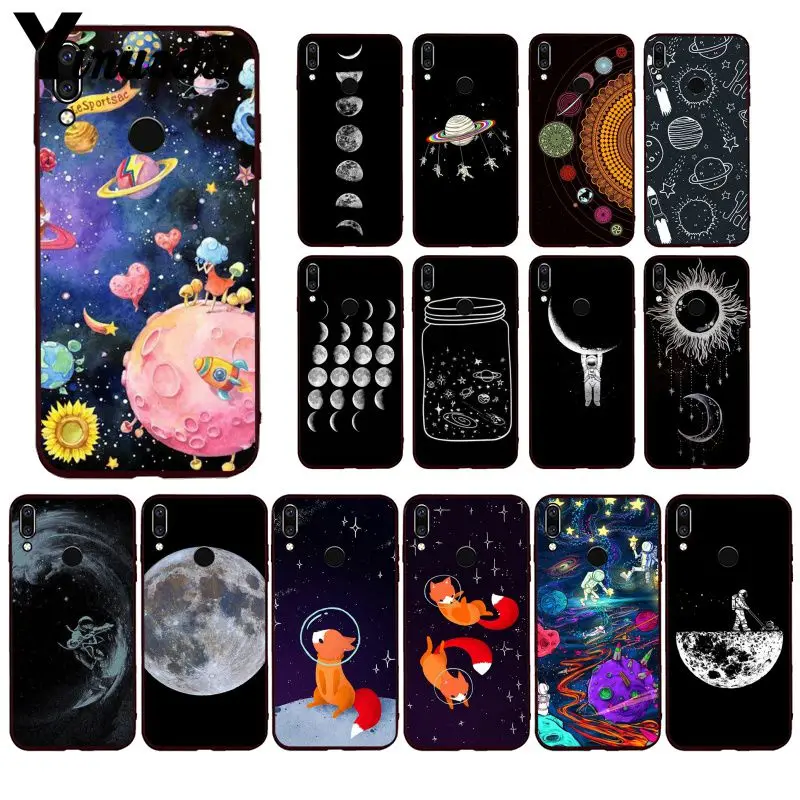 Yinuoda Космос астронавт Луна Вселенная лисы чехол для телефона Huawei P40 P30 P20Pro P20Lite P30Lite