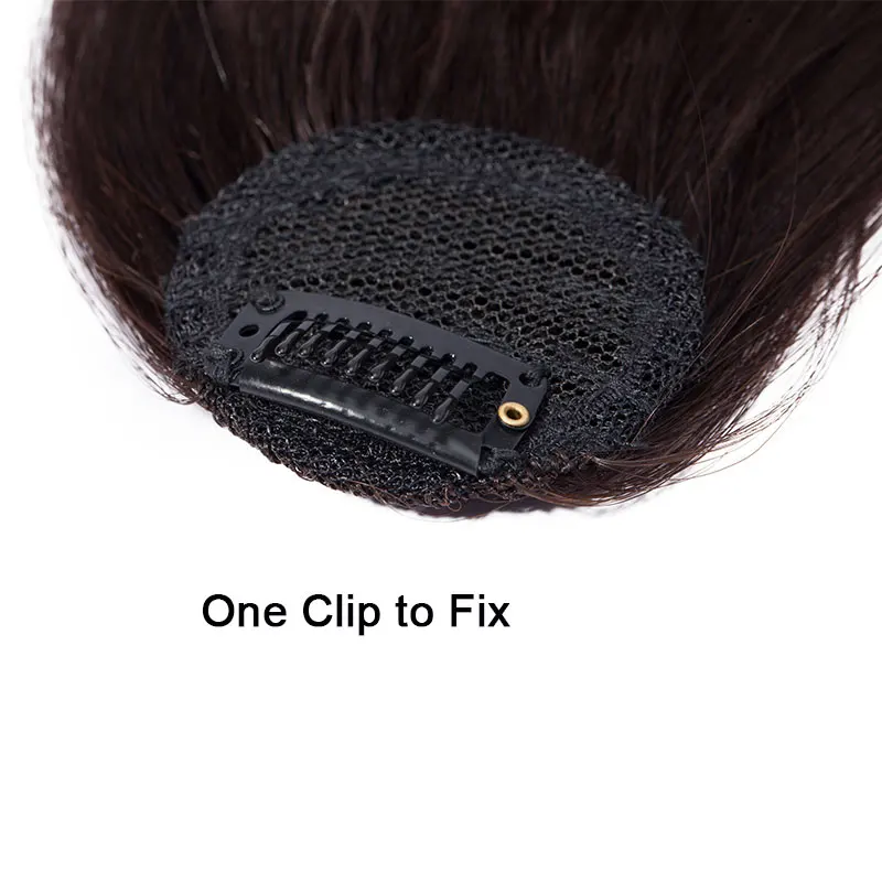 SEGO прямые чистые цвета тупые челки челка из человеческих волос на заколках