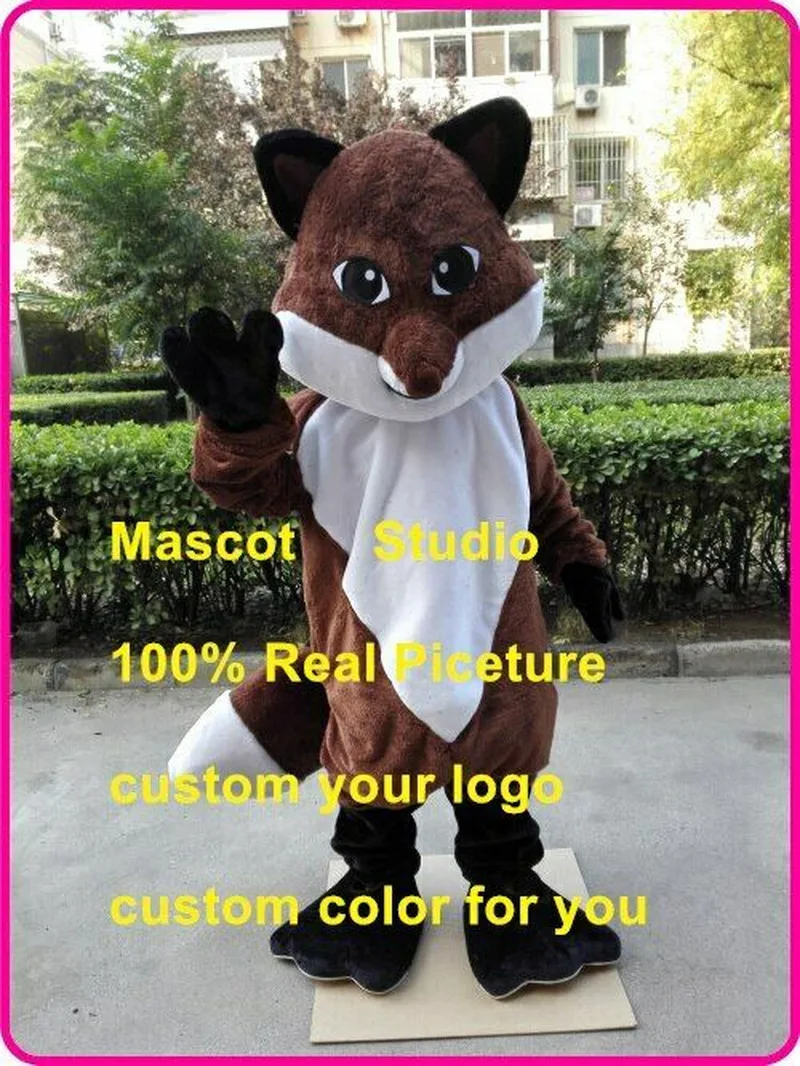 

Fox Mascot Costume Cosplay Party Game Dress Outfit Advertising Halloween Adult Factory Wholesale + Free Shipping
