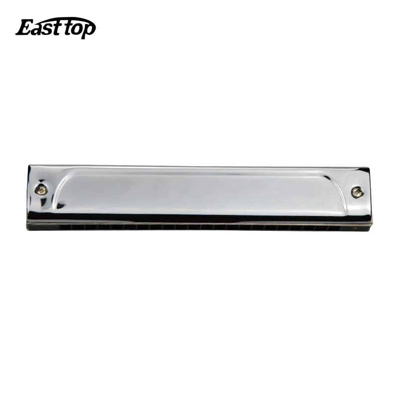 T22 Easttop 22 Отверстия Tremolo Губная гармошка Серебряная Harpa металлическая духовой