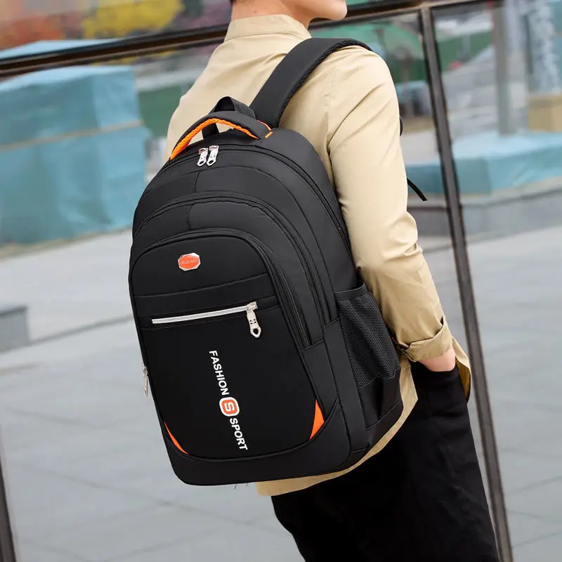 Men's Backpack Casual Waterproof Laptop Hiking Travel Backpack High Capacity College School Students Good Quality Bag Hot Sale