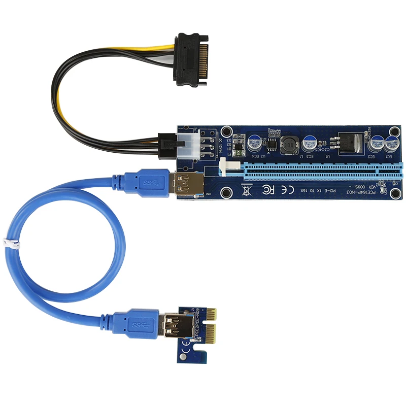 Удлинительный usb кабель VER 009S PCI E 1x к 16x материнская плата графической карты 60 см