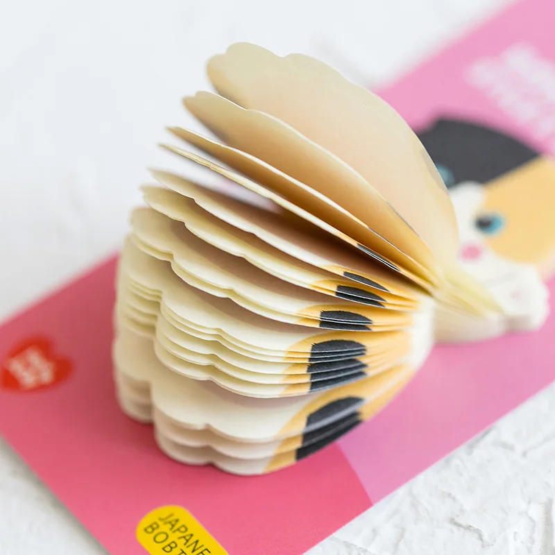 30 pcs kawaii Cartoon cat Sticky Message Notes Memo Pad Diary Stationary Flakes Scrapbook Decorative Cute N Times Sticky Planner images - 6