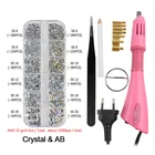 Высококачественные Стразы для горячей фиксации, стразы для горячей фиксации, набор аксессуаров для стразы из хрустального стекла, стразы с горячей фиксацией