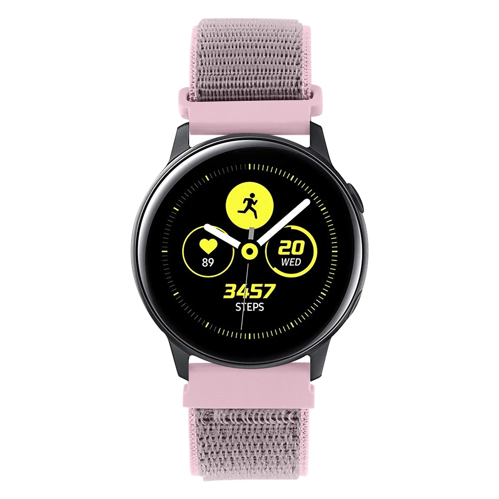 20 мм ремешок для часов Quick Release для samsung Galaxy Watch Active 2 Band Galaxy 42 мм ремешок Classic gear S2 спортивные часы с нейлоновым ремешком