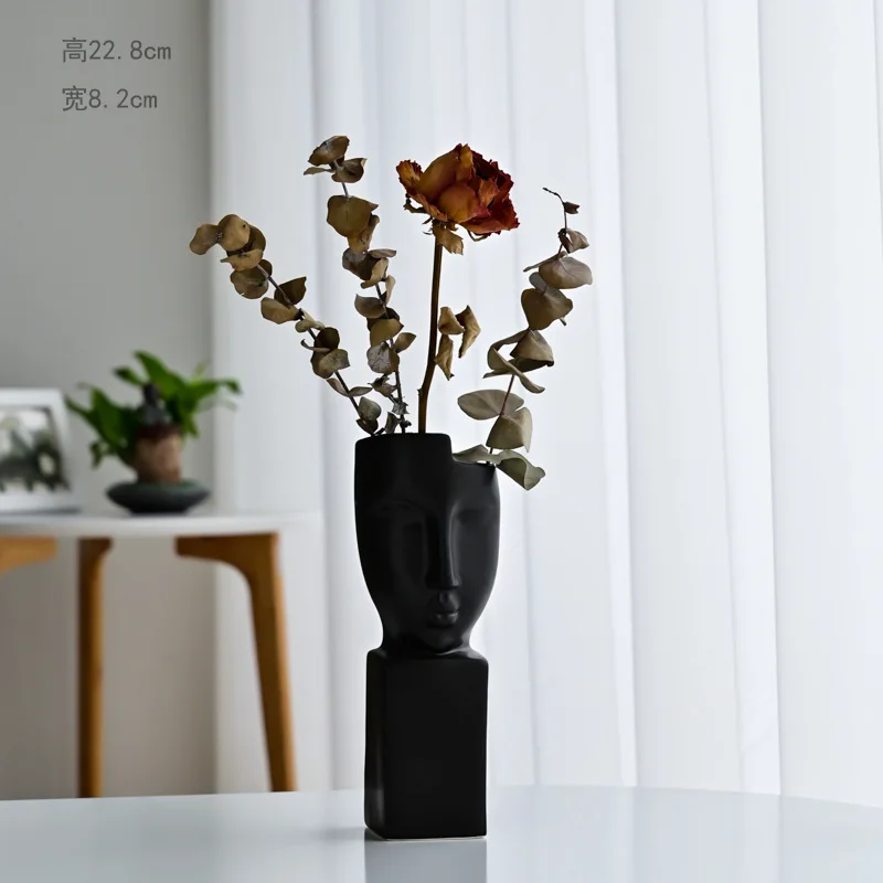 

Vase Decoration Household Ceramic Vase Nordic Ins Home Decoration Art Body Decoration Flower Arrangement Gift Living