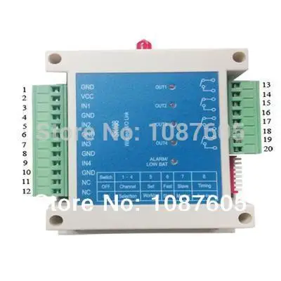 2 unids/lote de interruptor de control remoto inal&aacute;mbrico, m&oacute;dulo de radio para sistema de riego, 5 ~ 7Km, alta potencia, 5W, SK509, cuatro v&iacute;as-4