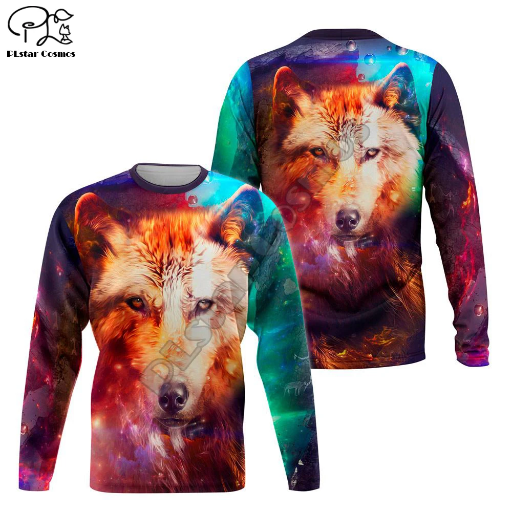 

PLstar Cosmos Animal Hunting Wolf Tattoo Hunter Camo Autumn Tracksuit Harajuku 3DPrint Men/Women Streetwear Hoodies Pullover N22