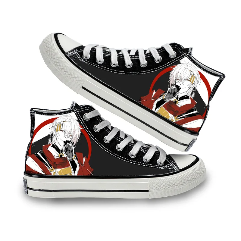 

Unisex Anime TOUKEN RANBU Casual Ankle Canvas Shoes Tsurumaru Kuninaga Flats Duck Shoes Sneakers