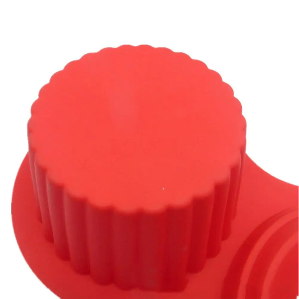 

Cupcake Mold Food-grade Easy to Release 3D Fun Bakeware Siamese Silicone Cake Mold for Kitchen Cake Tools