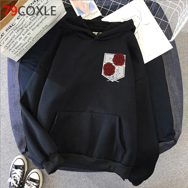 

Attack on Titan hoodies men graphic Ulzzang Oversized men clothing anime