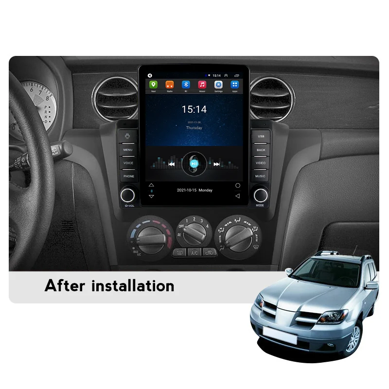 Android Carplay + Автомобильная интеллектуальная система навигации GPS 4G FM для Mitsubishi Outlander