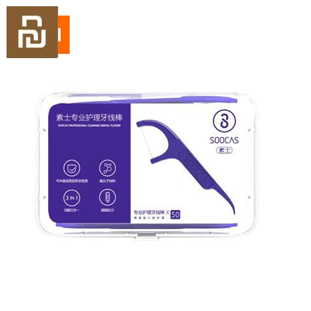Оригинальная зубная нить Soocare ежедневная Очищающая для зубов профессиональная