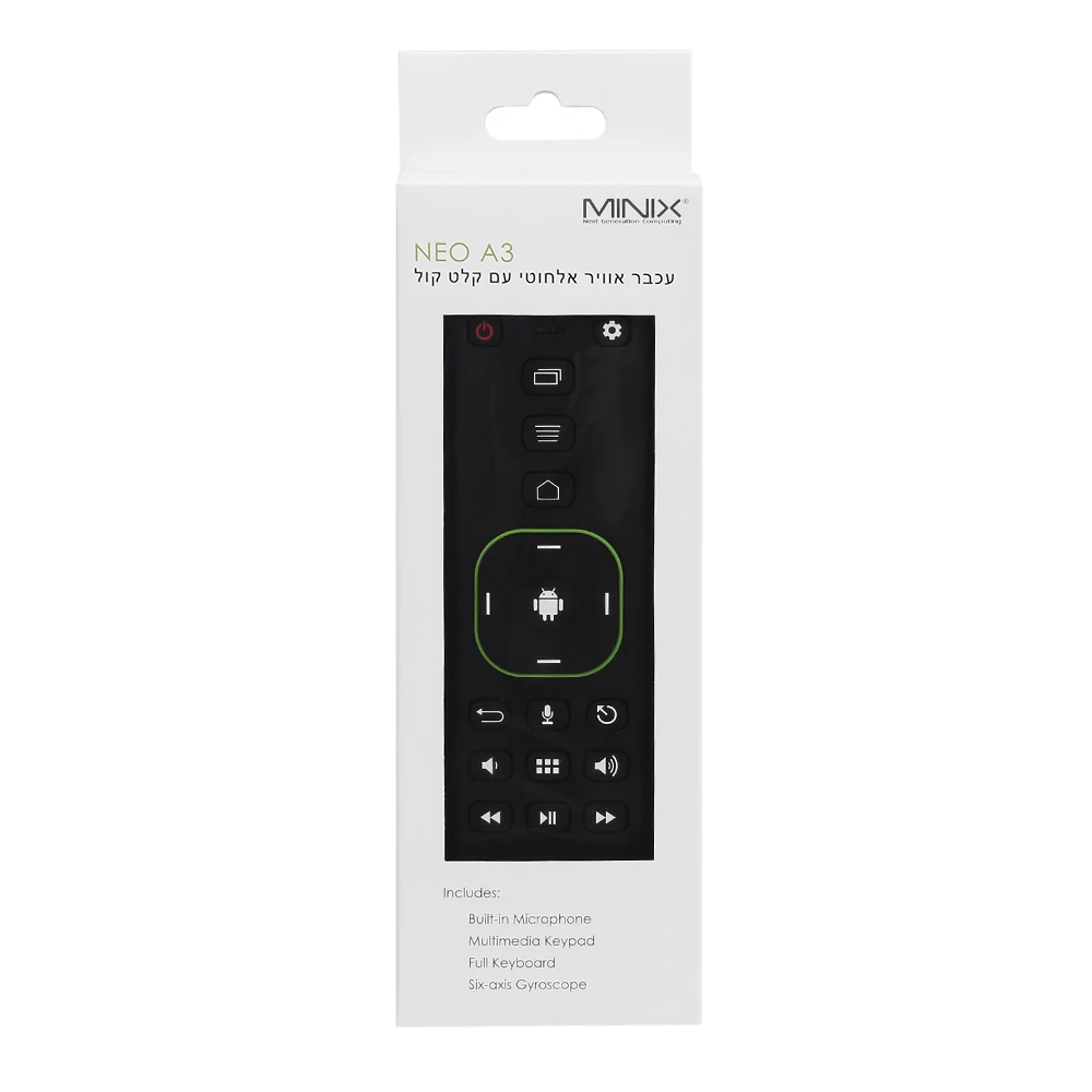 MINIX NEO A3 Беспроводная воздушная мышь с голосовым входом QWERTY клавиатура 6-осевой