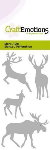 

New Arrival 2021 Moose And Deer Metal Cutting Dies for DIY Scrapbooking Crafts Dies Cut Stencils Maker Photo Album Template