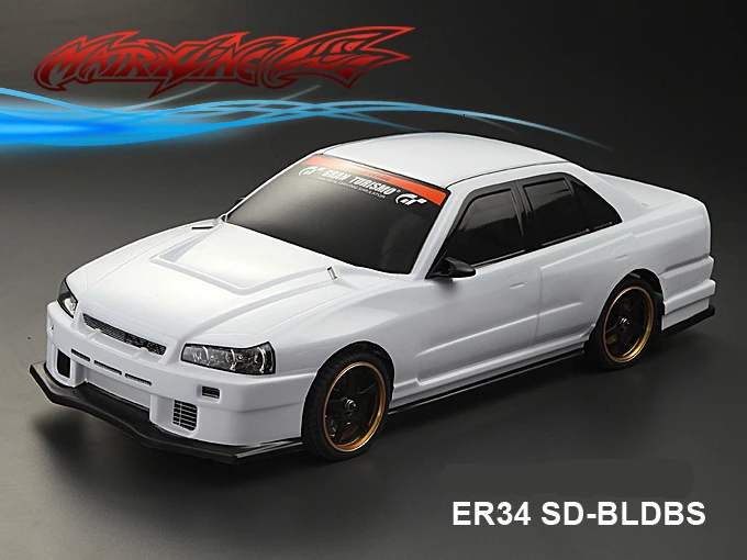 1 Набор BLITZ ER34 1/10 drift RC PC корпус 195 ширина прозрачный чистый не окрашенный drift корпус RC hsp hpi trax Tamiya