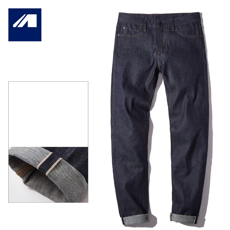 Мужские деловые джинсы Классические весенние осенние мужские обтягивающие