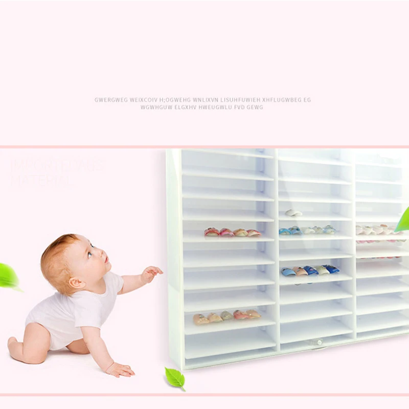 

Nail Manicure Storage Box 33 Grids Portable Adjustable Container Acrylic Organizer Nail Tools