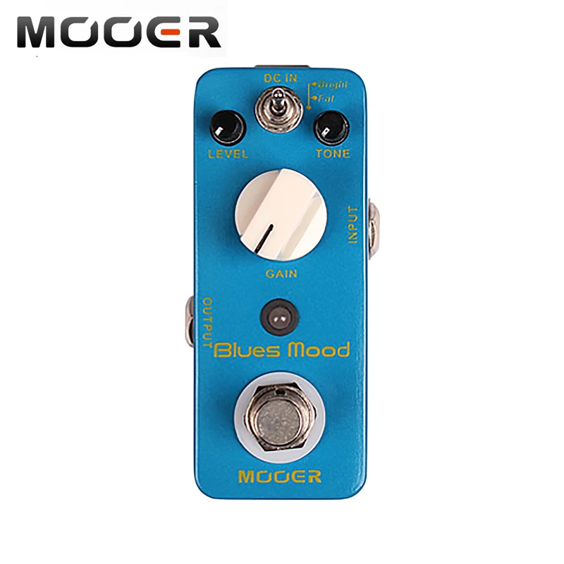 Enlarge MOOER Blues Mood Overdrive Guitar Effect Pedal Blues Style 2 Modes(Bright/Fat) True Bypass Full Metal Shell Micro Guitar Pedal