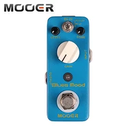 mooer blues mood overdrive guitar effect pedal blues style 2 modesbrightfat true bypass full metal shell micro guitar pedal
