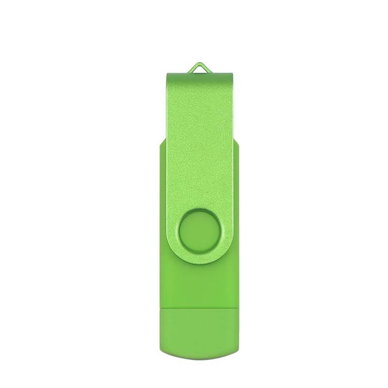Зеленый Usb флеш-накопитель 128 Гб OTG флеш-накопитель 64 Гб Смартфон Флешка 32 Гб 16 Гб металлический otg флеш-накопитель cle usb флеш-накопитель 8 ГБ устройства для хранения - Цвет: Зеленый
