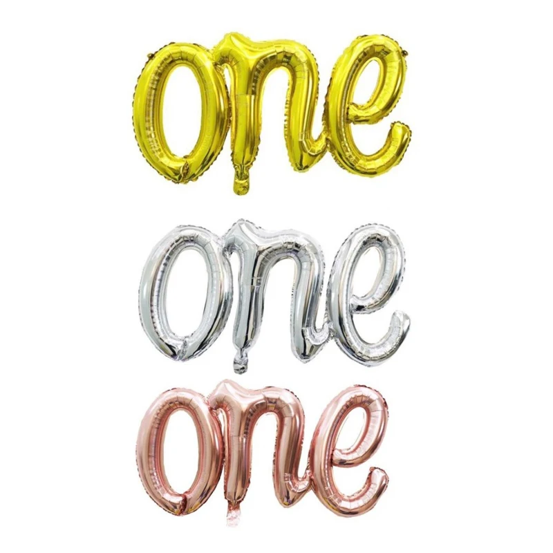 Вечерние воздушные шары из фольги для мальчиков и девочек с надписью One & Boy Girl