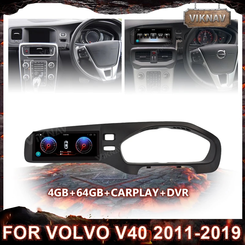 

Автомагнитола для Volvo V40 2011-2019 Android, автомобильный радиоприемник RHD с GPS-навигацией, мультимедийный плеер PX6, автомобильный стереоприемник, го...