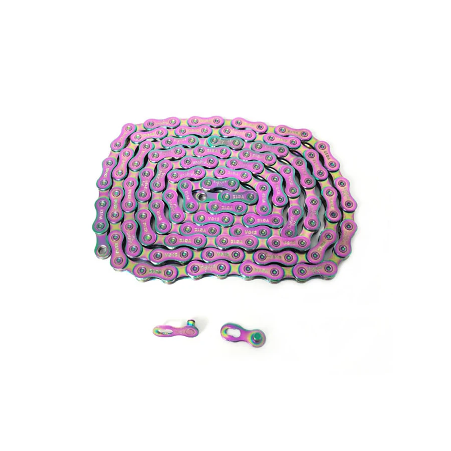 

Bike Chain MTB Road Bike Chain colorful chain 9/10/11/12 Speed Chain 116L With Cycling Magic Buckle Bike Parts